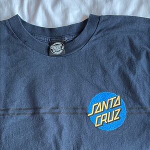 Santa Cruz Skateboards Blue Short Sleeve Tee